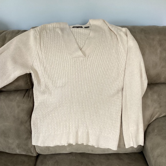 Jeanne Pierre 1x Cream Sweater - Picture 1 of 4